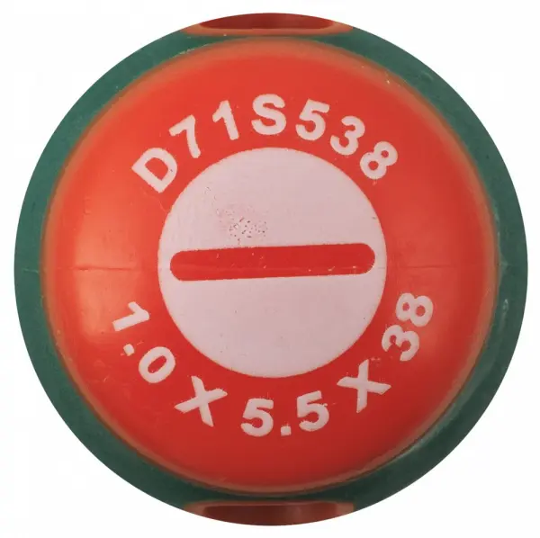 D71S538 Отвертка стержневая шлицевая ANTI-SLIP GRIP, SL5.5х38 мм