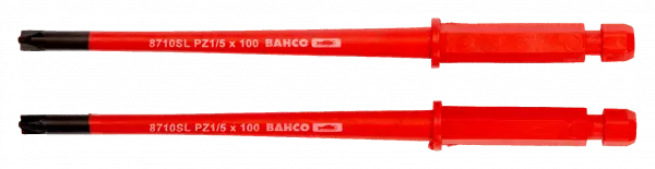 Изолированная комбинированная отверточная вставка под винты со шлицем и Pozidriv 8710SL-2P