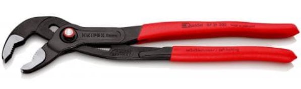 Высокотехнологичные сантехнические клещи Cobra®, 300 мм, в блистере QuickSet Knipex KN-8721300SB фото в интернет-магазине ИНСТРА