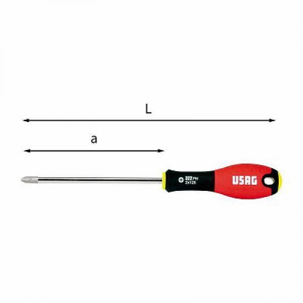 Отвёртки для винтов PHILLIPS® 322 PH U03220043 фото в интернет-магазине ИНСТРА