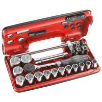 1/2' STD 6PT SOCKET SET-22PCS Facom S.360DBOX4PB