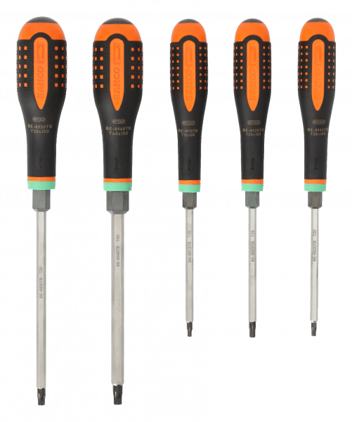 Набор ударных отверток, картонная коробка. Для винтов TORX® , шестигранников BE-9885TB